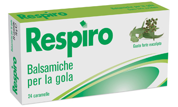 CARAMELLE BALSAMICHE PER LA GOLA RESPIRO GUSTO FORTE EUCALIPTO 24 PEZZI - Doctor Vinz