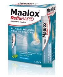 SOSPENSIONE ORALE MAALOX REFLURAPID 20 BUSTINE MONODOSE DA 10 ML - Doctor Vinz