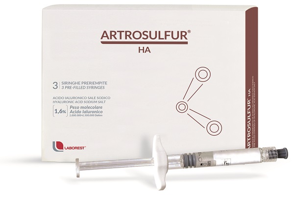 SIRINGA INTRA-ARTICOLARE ARTROSULFUR HA ACIDO IALURONICO 1,6% 2 ML 3 PEZZI - Doctor Vinz