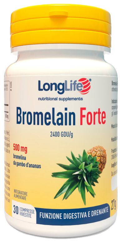 LONGLIFE BROMELAIN FORTE 30 COMPRESSE - Doctor Vinz