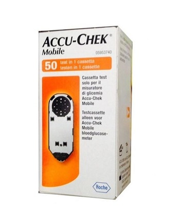 STRISCE MISURAZIONE GLICEMIA ACCU-CHEK MOBILE 50 TEST MIC 2 - Doctor Vinz