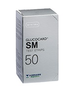 TEST STRIPS PER MISURAZIONE GLICEMIA GLUCOCARD SM 50 PEZZI - Doctor Vinz