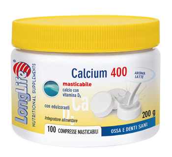 LONGLIFE CALCIUM LATTE 100 COMPRESSE 400 MG - Doctor Vinz