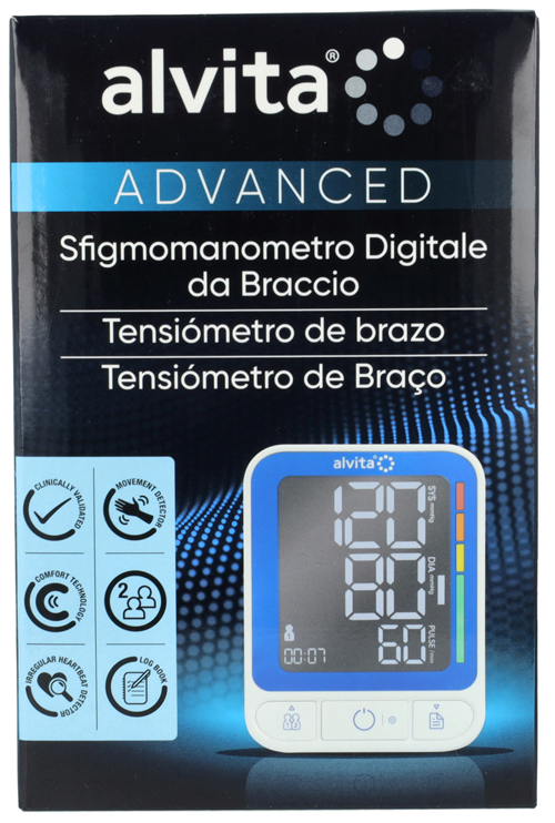 SFIGMOMANOMETRO DIGITALE DA BRACCIO ALVITA ADVANCED - Doctor Vinz