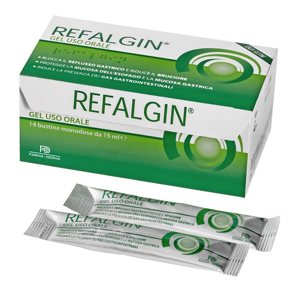 REFALGIN GEL OROSOLUBILE ANTIREFLUSSO 14 BUSTINE 15 ML - Doctor Vinz