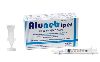 ALUNEB KIT SOLUZIONE IPERTONICA 3% 20 FLACONCINI + MAD NASAL ATOMIZZATORE - Doctor Vinz