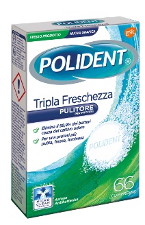 POLIDENT TRIPLA FRESCHEZZA 66 COMPRESSE - Doctor Vinz