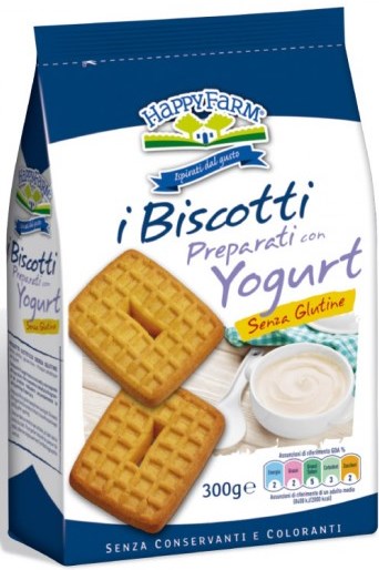 HAPPY FARM BISCOTTI YOGURT SENZA ZUCCHERO 300 G - Doctor Vinz