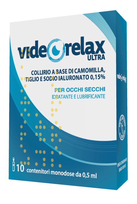 COLLIRIO IDRATANTE E LUBRIFICANTE VIDEORELAX ULTRA MONODOSE 0,5 ML 10 PEZZI - Doctor Vinz