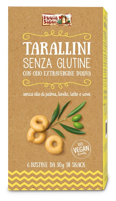 PUGLIA SAPORI TARALLINI CLASSICI CON OLIO EXTRAVERGINE DI OLIVA 6 PEZZI 30 G - Doctor Vinz