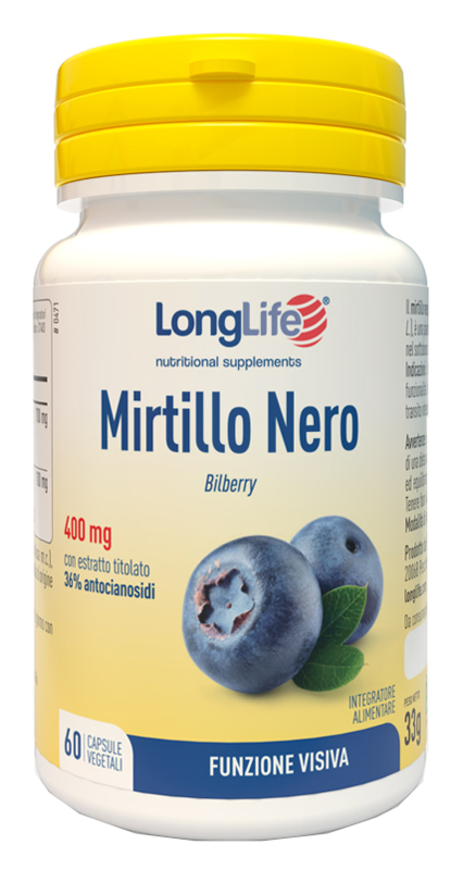 LONGLIFE MIRTILLO NERO 60 CAPSULE VEGETALI - Doctor Vinz