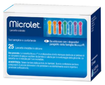 LANCETTE PUNGIDITO PER DISPOSITIVO MICROLET 25 PEZZI - Doctor Vinz