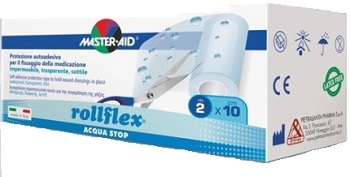 CEROTTO IMPERMEABILE PER FISSAGGIO MEDICAZIONI MASTER-AID ROLLFLEX A-STOP M 10X10 CM - Doctor Vinz