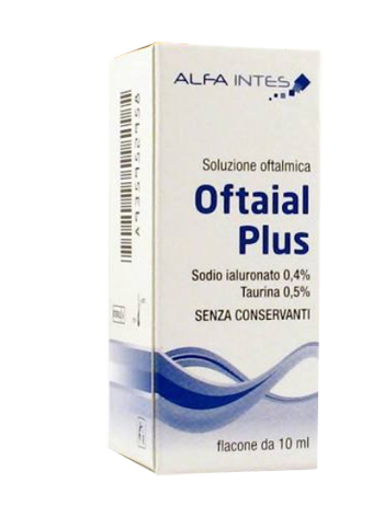 SOLUZIONE OFTALMICA OFTAIAL PLUS ACIDO IALURONICO 0,4% E TAURINA 10ML - Doctor Vinz