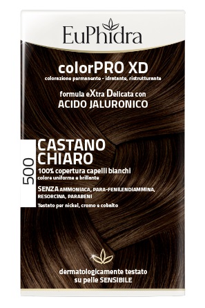 EUPHIDRA COLORPRO XD 500 CAST CHIARO GEL COLORANTE CAPELLI IN FLACONE + ATTIVANTE + BALSAMO + GUANTI - Doctor Vinz