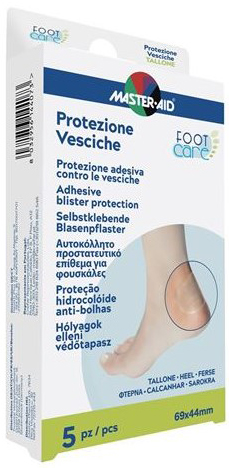 MASTER-AID FOOT CARE VESCICHE PROTEZIONE TALLONE 69X44 MM 5 PEZZI - Doctor Vinz