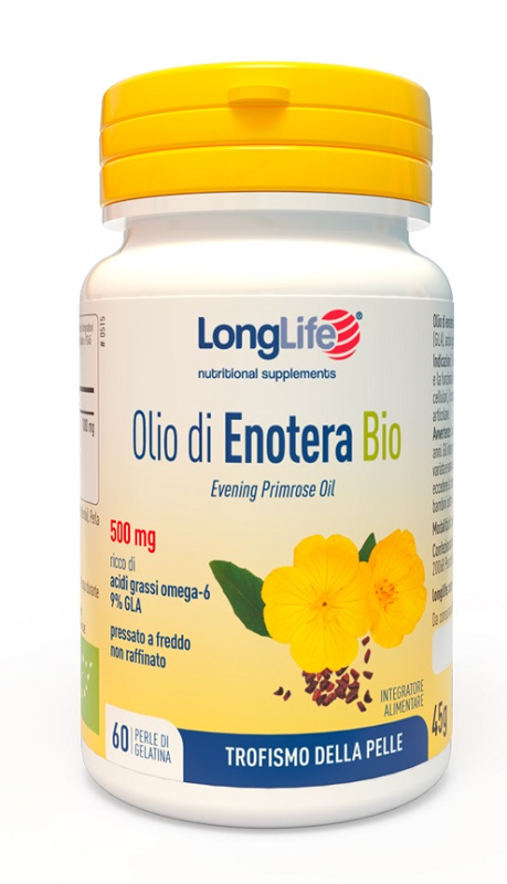 LONGLIFE OLIO ENOTERA BIO 60 PERLE 500 MG - Doctor Vinz