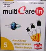 TEST TRIGLICERIDI MULTICARE IN STRISCE CON ASPIRAZIONE CAPIILLARE 5 PEZZI - Doctor Vinz