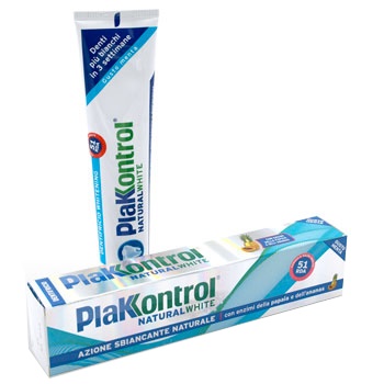 PLAKKONTROL NATURAL WHITE DENTIFRICIO 100 G - Doctor Vinz