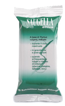 SAUGELLA ATTIVA SALVIETTINE 15 BUSTINE - Doctor Vinz