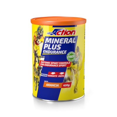 PROACTION MINERAL PLUS ENERGETICO E SALINO ISOTONICO ALL'ARANCIA 450 G - Doctor Vinz