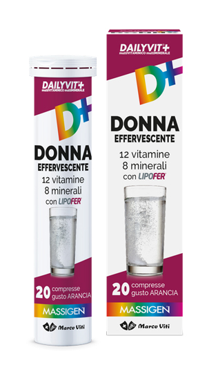 DAILYVIT+ MULTIVITAMINICO E MULTIMINERALE DONNA EFFERVESCENTE 20 COMPRESSE - Doctor Vinz