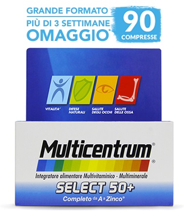 MULTICENTRUM SELECT 50+ 90 COMPRESSE - Doctor Vinz
