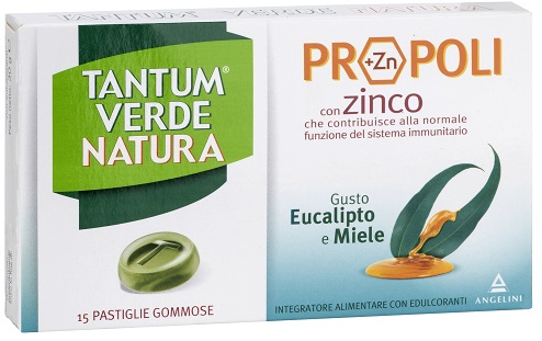 TANTUM VERDE NATURA PASTIGLIE GOMMOSE EUCALIPTO & MIELE 30 G - Doctor Vinz