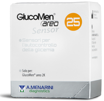 STRISCE MISURAZIONE GLICEMIA GLUCOMEN AREO SENSOR 25 PEZZI - Doctor Vinz