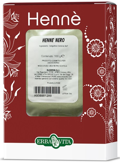 HENNE COLORANTE CAPELLI NERO 100 G - Doctor Vinz