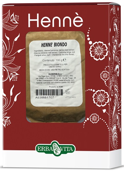 HENNE COLORANTE CAPELLI BIONDO 100 G - Doctor Vinz