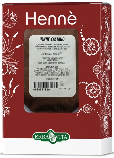 HENNE COLORANTE CAPELLI CASTANO 100 G - Doctor Vinz