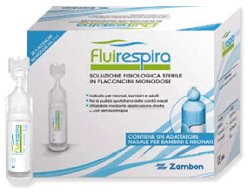 FLUIRESPIRA SOLUZIONE FISIOLOGICA STERILE 30 FLACONCINI MONODOSE DA 5ML - Doctor Vinz