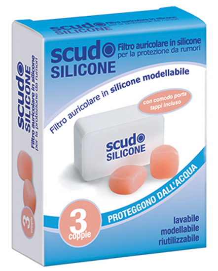 TAPPO AURICOLARE EARPLUG SCUDO IN SILICONE 3 COPPIE 6 PEZZI ARTICOLO 7EN091 - Doctor Vinz