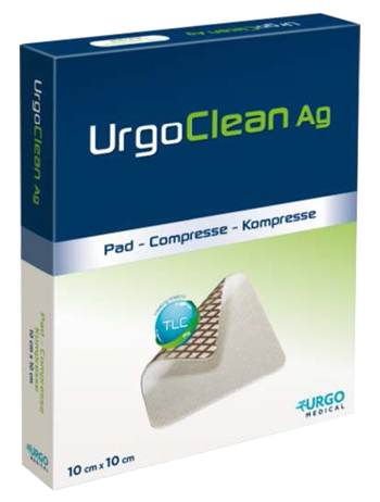 MEDICAZIONE TNT ASSORBENTE GELIFICANTE URGOCLEAN AG/SILVER 10X10CM 5 PEZZI - Doctor Vinz