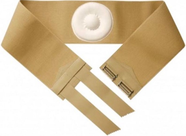 ORIONE 357 CINTO PER ERNIA OMBELICALE CON PELOTTA RIVESTITA IN PELLE BEIGE 12 - Doctor Vinz