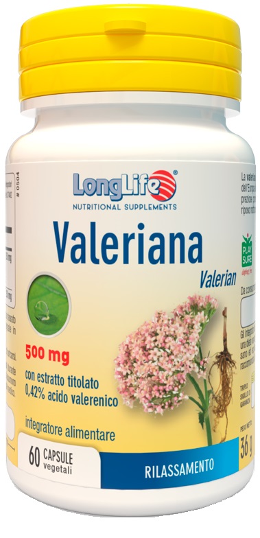 LONGLIFE VALERIANA 60 CAPSULE 500 MG - Doctor Vinz