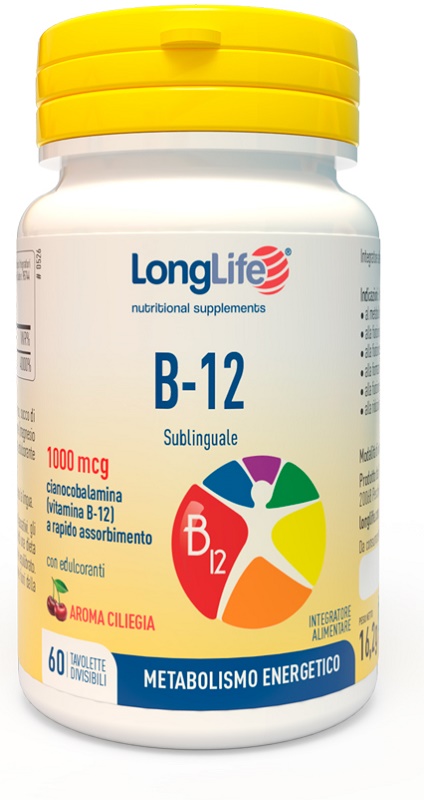LONGLIFE B12 1000 MCG 60 COMPRESSE - Doctor Vinz