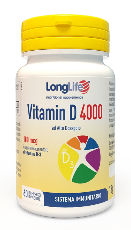 LONGLIFE VITAMIN D 4000UI 60 COMPRESSE - Doctor Vinz