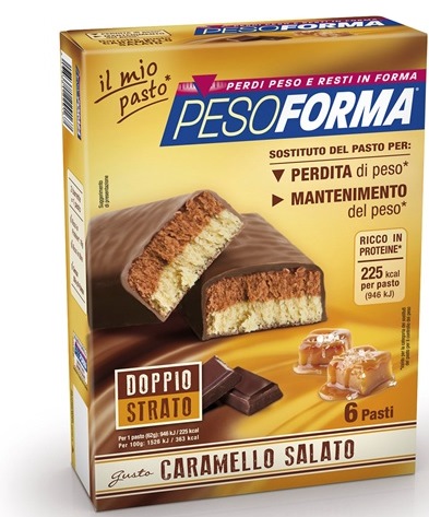 PESOFORMA BARRETTA AL CARAMELLO SALATO 12 PEZZI DA 31 G - Doctor Vinz