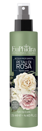EUPHIDRA ACQUA PROFUMATA ROSA IN FLACONE CON ETICHETTA POMPA SPRAY - Doctor Vinz