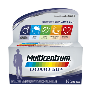 MULTICENTRUM UOMO 50+ 60 COMPRESSE - Doctor Vinz