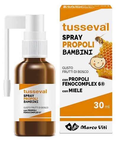 TUSSEVAL GOLA PROPOLI SPRAY PER BAMBINI 30 ML - Doctor Vinz