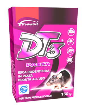 DT3 PASTA ESCA RODENTICIDA PRONTA ALL'USO 150 G - Doctor Vinz