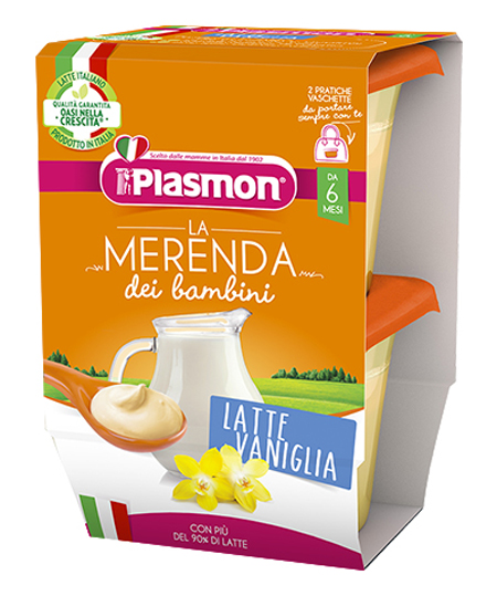 PLASMON LA MERENDA DEI BAMBINI MERENDE LATTE VANIGLIA ASETTICO 2 X 120 G - Doctor Vinz