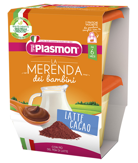 PLASMON LA MERENDA DEI BAMBINI MERENDE LATTE CACAO ASETTICO 2 X 120 G - Doctor Vinz