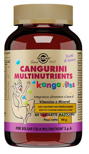 CANGURINI MULTINUTRIENTS FRUTTI BOSCO 60 TAVOLETTE MASTICABILI - Doctor Vinz