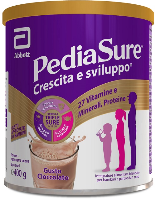 PEDIASURE CRESCITA&SVILUPPO RINFORZA CIOCCOLATO 400 G - Doctor Vinz