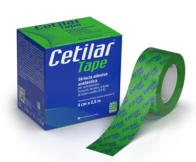 CETILAR TAPE - STRISCIA ADESIVA ANELASTICA - 4CM X 2,5 M - Doctor Vinz