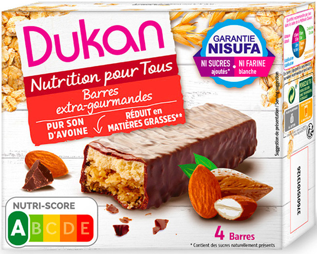 DUKAN BARRETTE CRUSCA AVENA GOURMAND 4 PEZZI X 30 G - Doctor Vinz